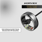 KORVEX Smart Ring – Gesundheitstracking am Finger | IP68 Wasserdicht