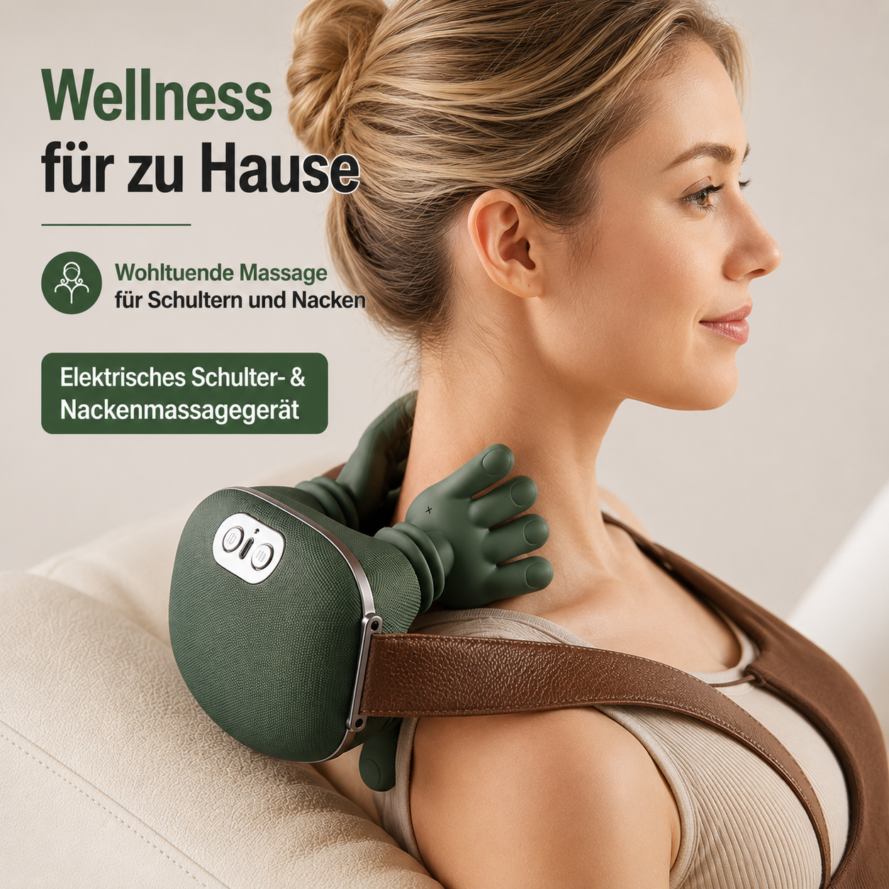 Nackenwohl N7 – Elektrisches Nacken- & Schultermassagegerät mit Wärme