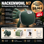 Nackenwohl N7 – Kabelloses Nacken- & Schultermassagegerät mit Wärmefunktion