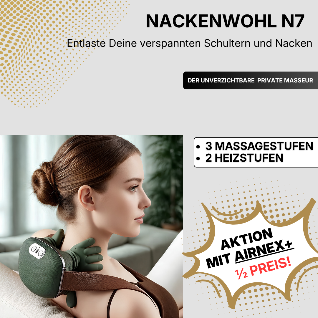 Nackenwohl N7 – Elektrisches Nacken- & Schultermassagegerät mit Wärme