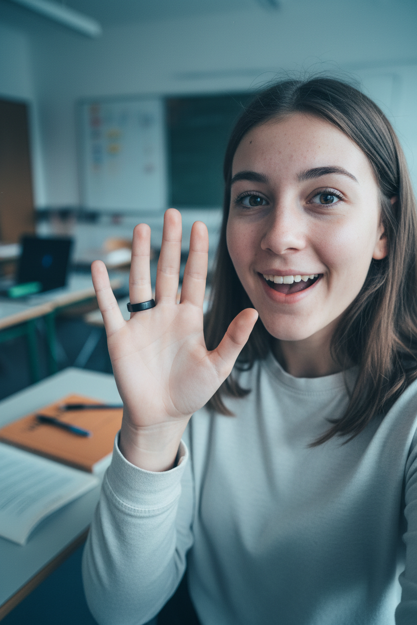 UGC Selfie 6 – Teenager Klassenzimmer